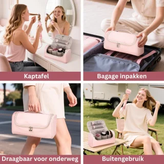 Fohnborstel - Krulborstel - Krultang 5 in 1 - Roze