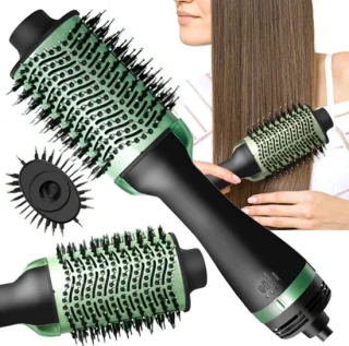 HMWR Fohnborstel - Groen - Haardroger met Borstel - Airstyler - Fohn en Krulborstel - Thermal Brush - Multistyler - Warmteborstel Haarstyler