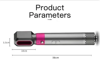 5-in-1 Multifunctionele Haarstyler - Föhn, Krultang & Stijltang met Haarborstel - 100-230°C Temperatuurregeling - Perfect Cadeau voor Haarverzorging