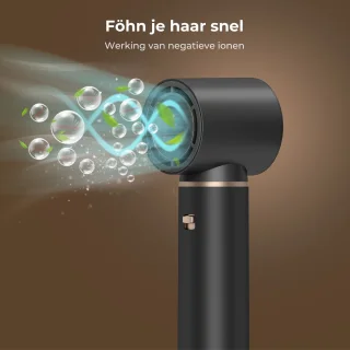 UKLISS 5 in 1 Multistyler - Krultang - Fohnborstel - Krultang 5 in 1 - Multistyler - Airstyler - Fohn - Haarborstel - Hairwrap - Krulborstel - 5 Opzetstukken + Black Opbergdoos – 360° Roterende Kabel