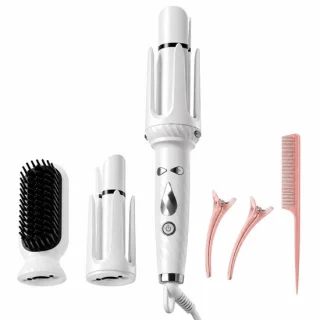 3-in-1 krultang met stijltang en warmteborstel