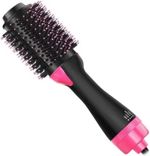 4-in-1 Haardroger en Borstel Zwart-Roze