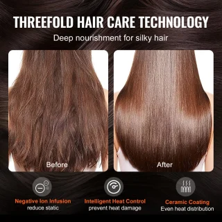 4-in-1 Haarstyler en Föhnborstel met 3 Borstels en Mondstuk