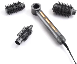 4-in-1 Haarstyler en Föhnborstel met 3 Borstels en Mondstuk