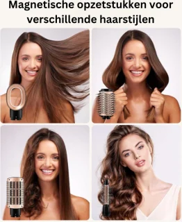 4-in-1 Ronde Borstelföhn Haarstyler Set