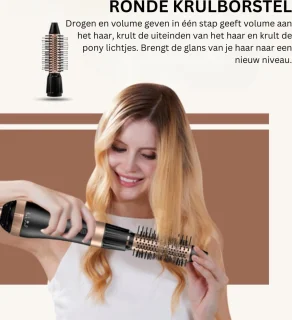 4-in-1 Ronde Borstelföhn Haarstyler Set