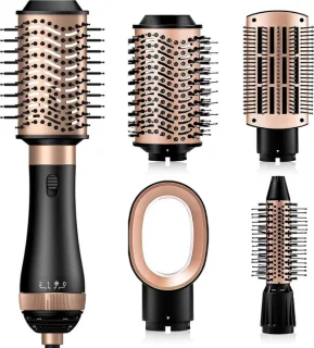 4-in-1 Ronde Borstelföhn Haarstyler Set