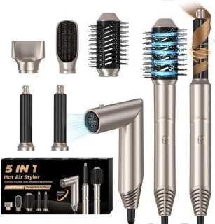 5-in-1 Air Brush airstyler-stylingkit goud