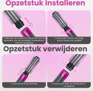 5-in-1 Haardroger Borstel Fohnborstel Warmteborstel Stijlborstel