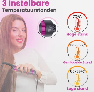 5-in-1 Haardroger Borstel Fohnborstel Warmteborstel Stijlborstel