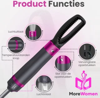 5-in-1 Haardroger Borstel Fohnborstel Warmteborstel Stijlborstel