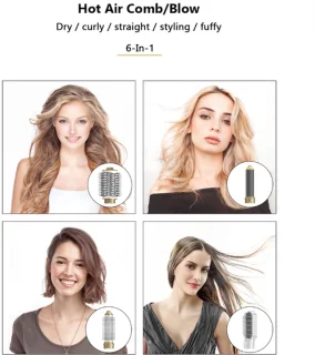 5-in-1 haarstylingset platinablond