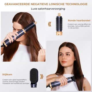 Wat vinden we goed aan de 5-in-1 ionische föhnborstelset, 800W Air Wrap haarstyler