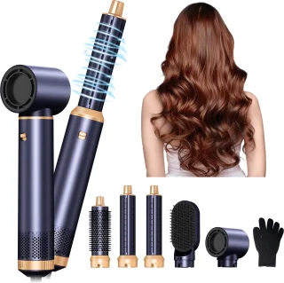 5-in-1 ionische föhnborstelset, 800W Air Wrap haarstyler