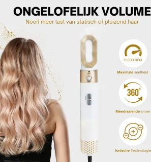 5-in-1 Multistyler Haarstyler Met Opzetstukken