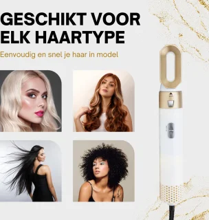 5-in-1 Multistyler Haarstyler Met Opzetstukken