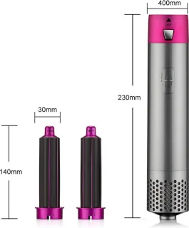 5in1 Föhnborstel 1000W Grijs Rood