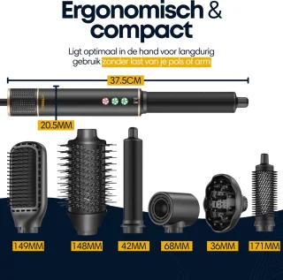 Actueell Pro Airstyler 7-in-1 Multistyler Zwart