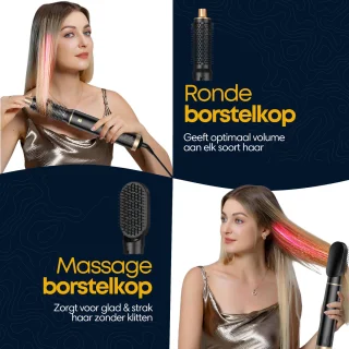 Actueel®Pro Airstyler 5-in-1 Multistyler Zwart/Goud
