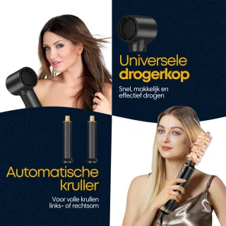 Actueel®Pro Airstyler 5-in-1 Multistyler Zwart/Goud
