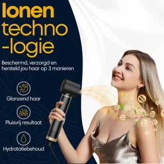 Actueel®Pro Airstyler 5-in-1 Multistyler Zwart/Goud