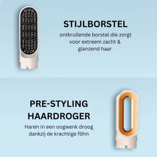 Aerodyne Airstyler 5-in-1 Multistyler Wit/Roségoud
