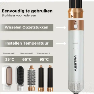 Aestra 5-in-1 Hairwrap 1000W Goud