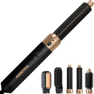 Aestra 5-in-1 Hairwrap 1000W Zwart/Goud