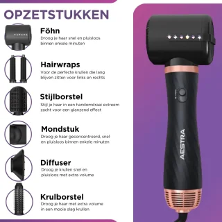 Aestra 7-in-1 Hairwrap Zwart