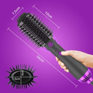 AG100 Magic Brush 3-in-1 Föhnborstel Zwart