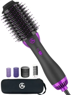 AG100 Magic Brush 3-in-1 Föhnborstel Zwart