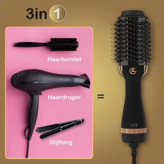 AG110 Luxe 3-in-1 Fohnborstel Goud