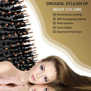 AG110 Luxe 3-in-1 Fohnborstel Goud
