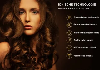 AG110 Luxe 3-in-1 Fohnborstel Goud