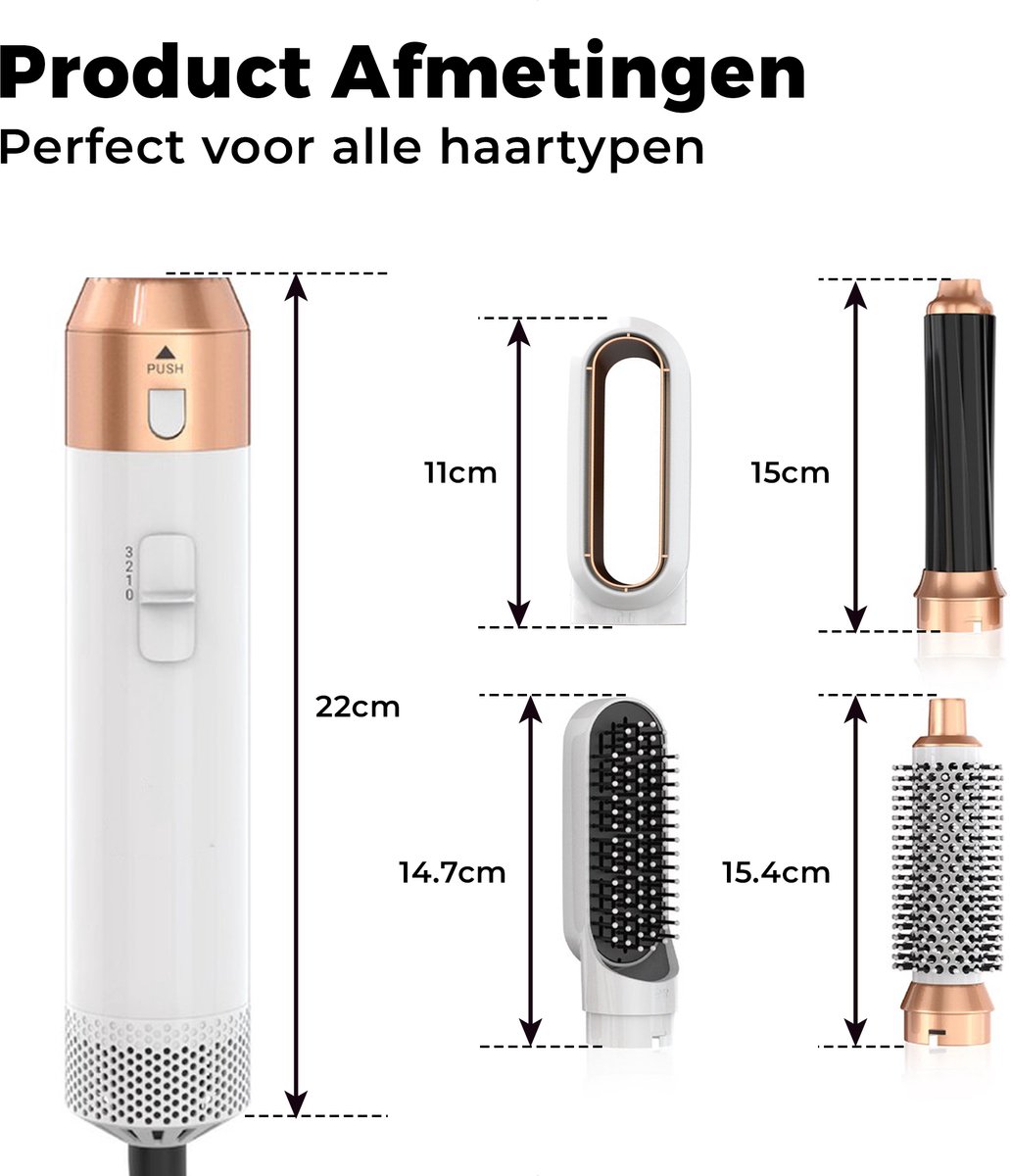 De Airstyler 5-in-1 Multistyler Goud in één oogopslag