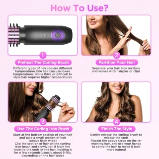 Airstyler Fohnborstel 3-in-1 Haarstyler Hairwrap