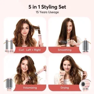 Airstyler – föhnborstel – multistyler 5-in-1 – roze