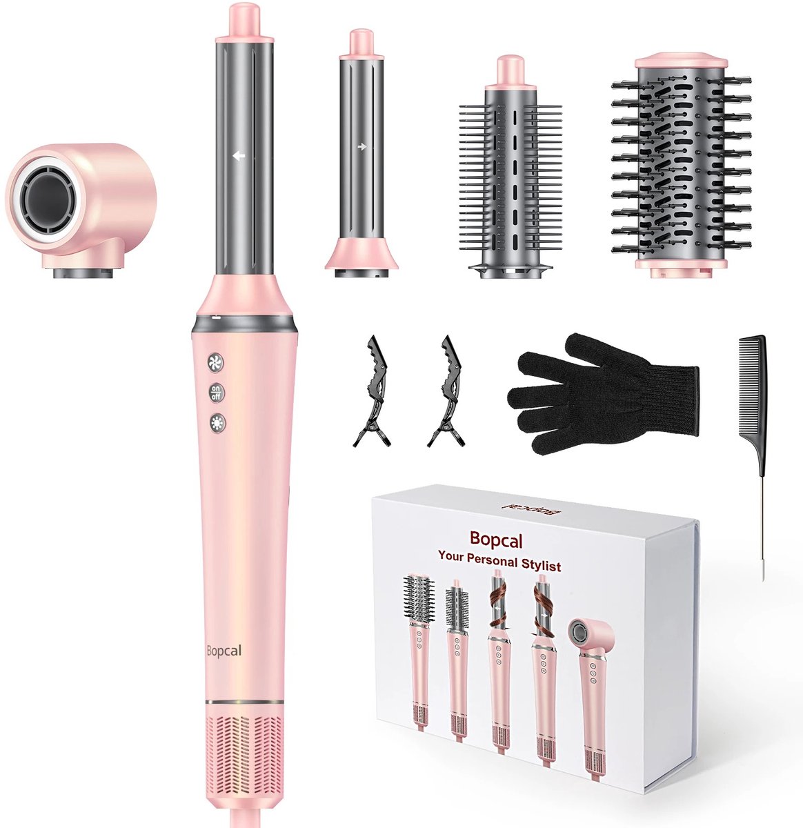 De Airstyler Multistyler 5-in-1 Roze in één oogopslag