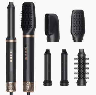 De Airstyler Multistyler Heteluchtborstel Zwart/Goud in één oogopslag