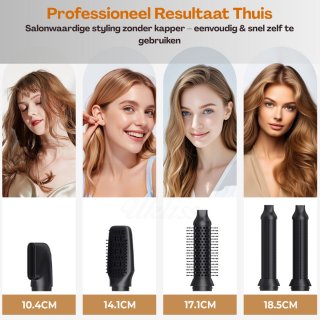 Wat vinden we goed aan de Airstyler Multistyler Heteluchtborstel Zwart/Goud