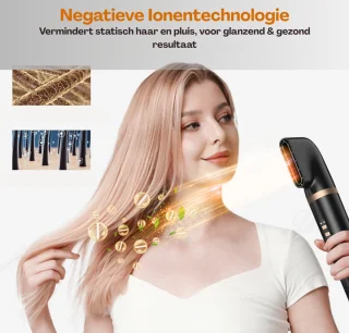 Airstyler Multistyler Heteluchtborstel Zwart/Goud