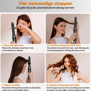 Airstyler Multistyler Heteluchtborstel Zwart/Goud