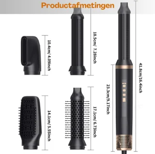 Airstyler Multistyler Heteluchtborstel Zwart/Goud