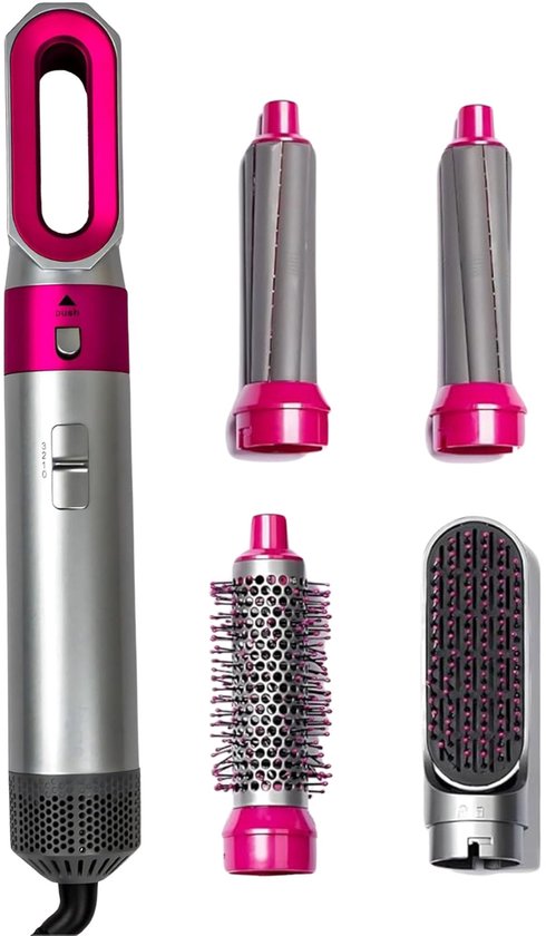 ApexArte Fohnborstel Krulborstel 5-in-1 Roze