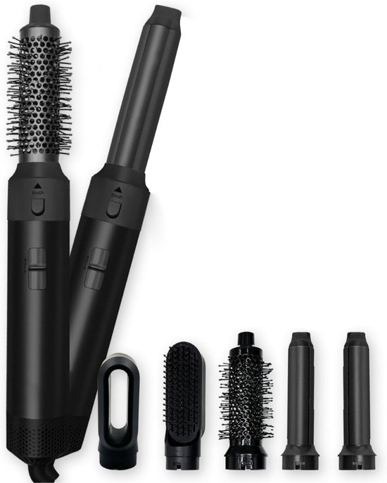 ApexArte Fohnborstel Krulborstel 5-in-1 Zwart
