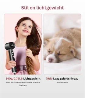ApexArte Fohnborstel Krulborstel 5-in-1 Zwart