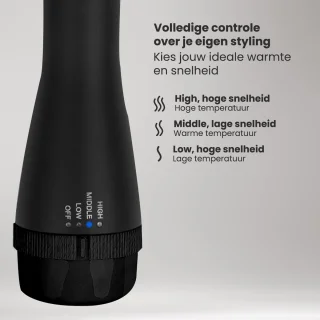 Auronic 3-in-1 Föhnborstel Airstyler 1000W Ø 45mm Zwart