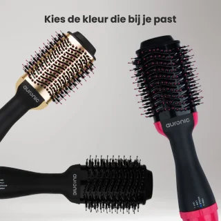 Auronic 3-in-1 Föhnborstel Airstyler 1000W Ø 45mm Zwart