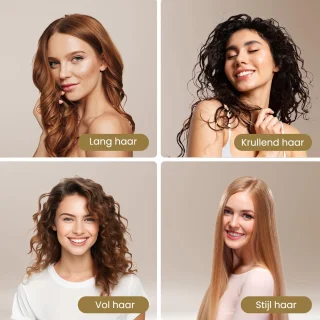 Auronic 3-in-1 Föhnborstel Airstyler 45mm Zwart/Goud