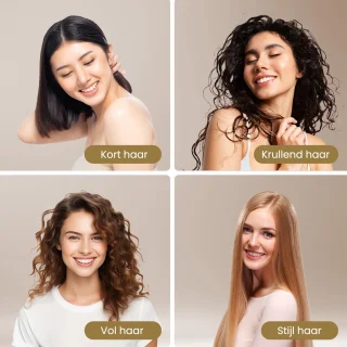 Auronic 4-in-1 Föhnborstel Airstyler Ø 37 mm Zwart/Goud